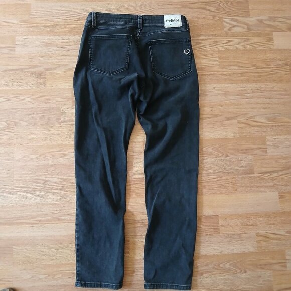 Please Brand Y2K Grommet & Stud Embellished Black Jeans Size Small - Picture 7 of 10